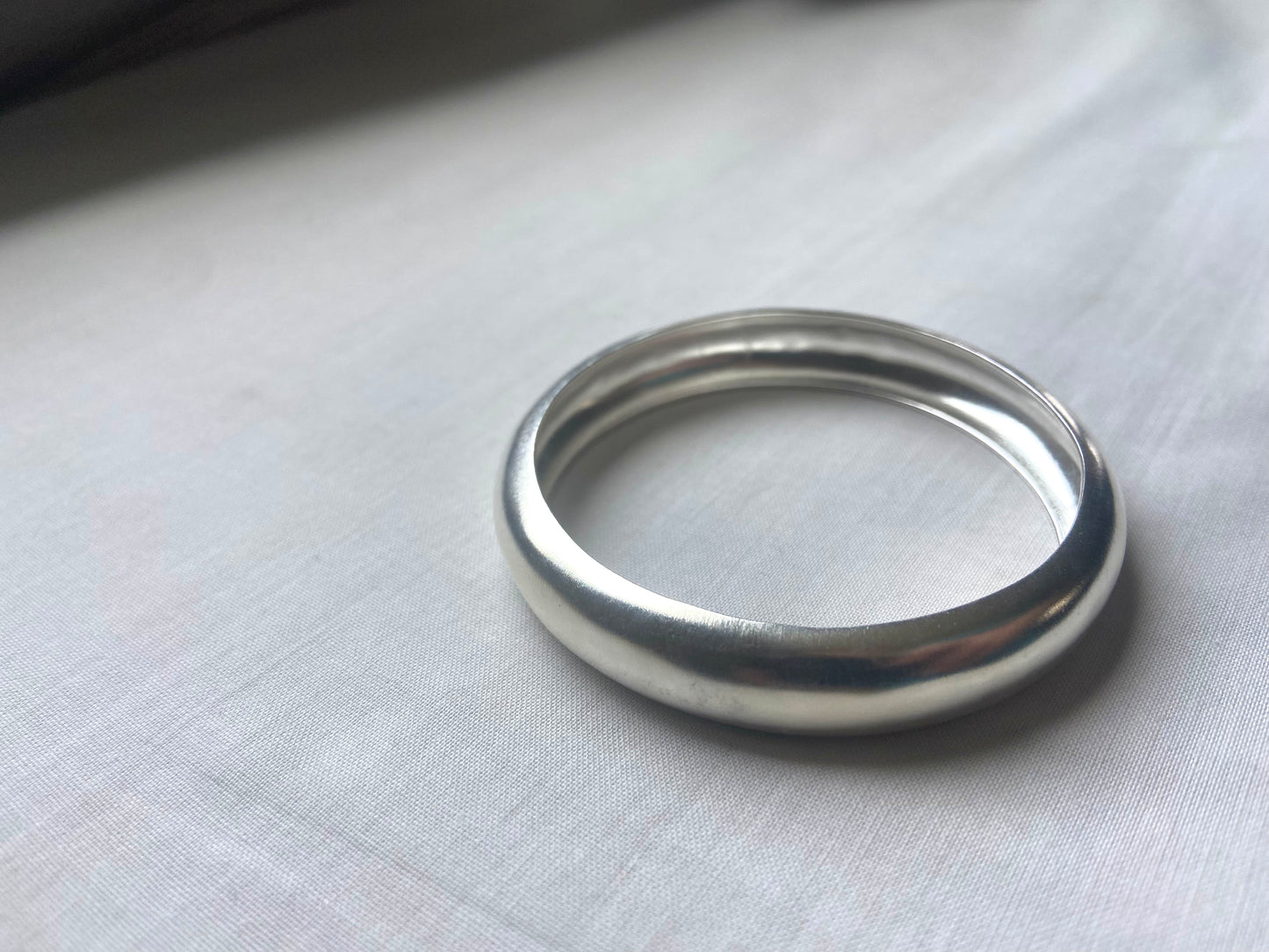 Silver Cosmic Bangle-Thick